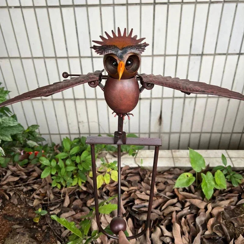 Eagle Wind Spinner Garden Stake Outdoor Patio Decor - Tophatter Daily Deals