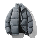Warm Relaxed Men Down Coat - Boxy Puffer, Polyester, Urban Dark Gray 3D Changing Face Moving Picture Frame - Tophatter Daily Deals