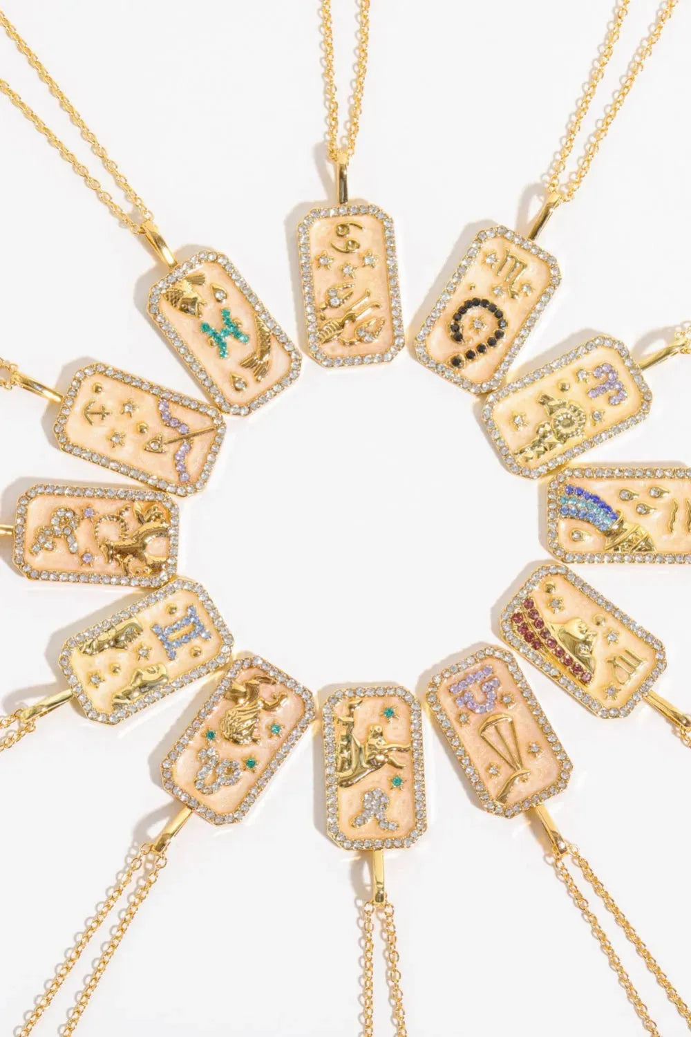 Rhinestone Constellation Pendant Copper Necklace Necklaces - Tophatter Daily Deals