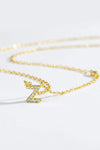 V To Z Zircon 925 Sterling Silver Necklace Necklaces - Tophatter Daily Deals