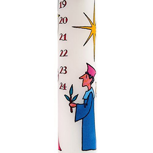 Traditional Countdown To Christmas Advent Dinner Candle ~ Wise Men Design (Regular Size) Advent Candle - Tophatter Daily Deals