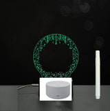 3D Acrylic Board Handwriting Message Board LED Light Style8 White A 0 - Tophatter Daily Deals