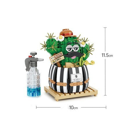 Blossom Pot Simulation Green Plant Household Decoration Toys Cactus2 No accessories 0 - Tophatter Daily Deals