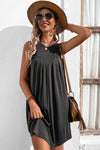 Round Neck Sleeveless Mini Dress Casual Dresses - Tophatter Daily Deals