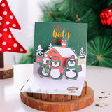 3D Christmas Stereoscopic Greeting Cards Thanksgiving Day Blessing Model H002 0 - Tophatter Daily Deals