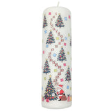 Christmas Trees Advent Pillar Candle | Christmas Advent Calendar Candle - 20cm Advent Candle - Tophatter Daily Deals