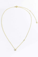 G To K Zircon 925 Sterling Silver Necklace Necklaces - Tophatter Daily Deals