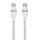 Anker USB-C to USB-C Cable (3 ft / 6 ft, 240W, Upcycled-Braided) 3 ft White Batteries & Power Accessories - Tophatter Daily Deals