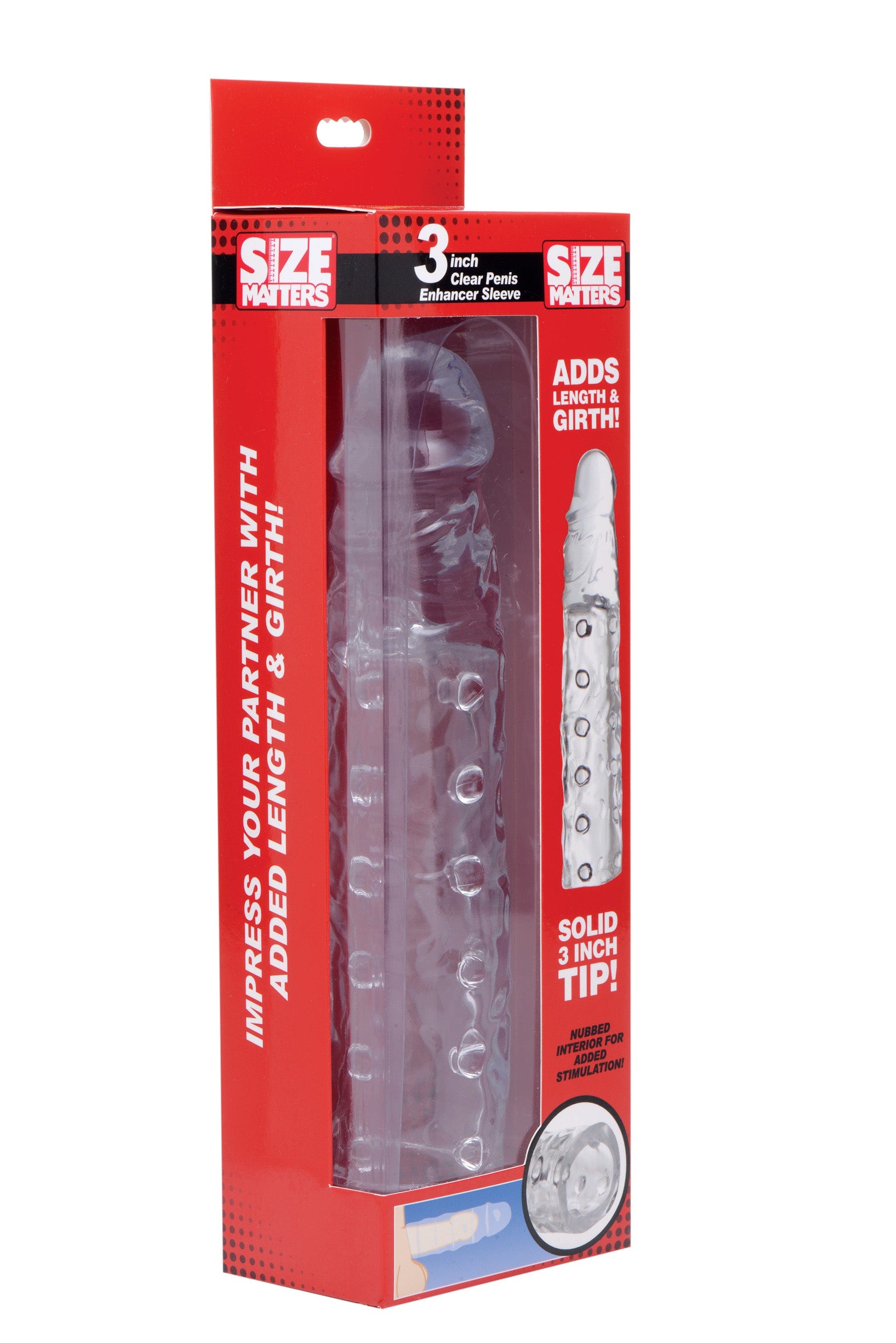 3in Clear Penis Enhancer Sleeve for Extra Length and Girth > Sex Toys For Men > Penis Sleeves - Tophatter Daily Deals