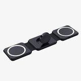 3 In 1 Foldable Charging Station Portable Travel Dock Black - Tophatter Daily Deals