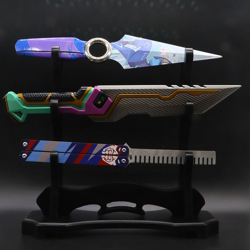 3-Layer Wooden Full-Size ACG Weapon Display Holder - Tophatter Daily Deals