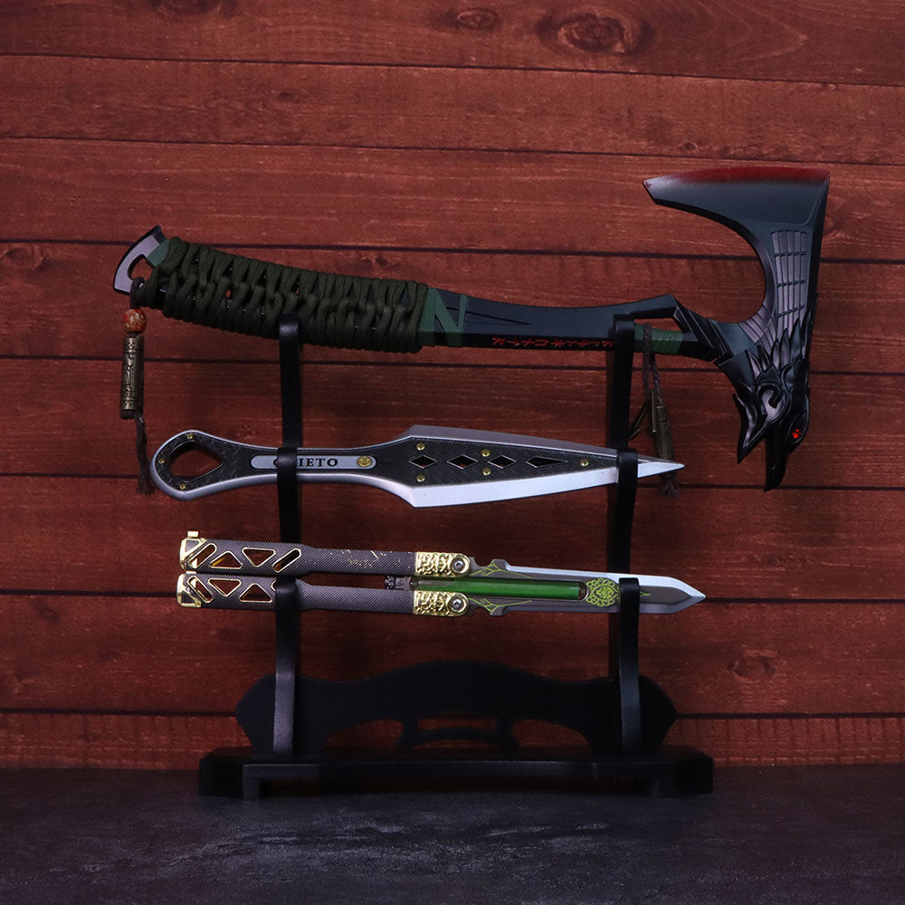 3-Layer Wooden Full-Size ACG Weapon Display Holder - Tophatter Daily Deals