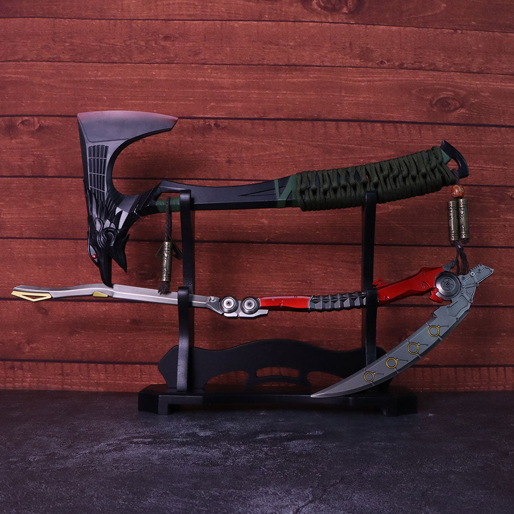 2-Layer Wooden Full-Size ACG Weapon Display Holder - Tophatter Daily Deals