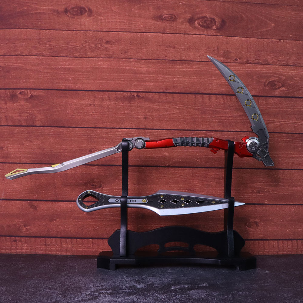 2-Layer Wooden Full-Size ACG Weapon Display Holder - Tophatter Daily Deals