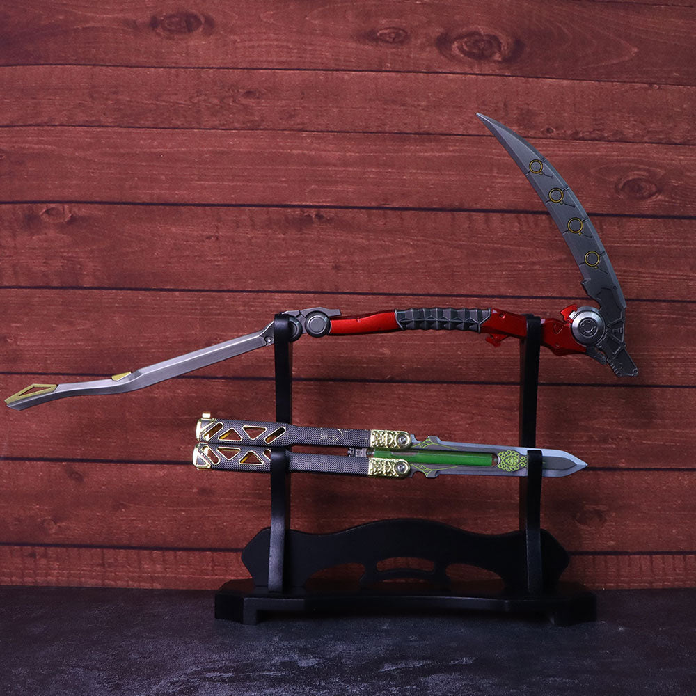 2-Layer Wooden Full-Size ACG Weapon Display Holder - Tophatter Daily Deals