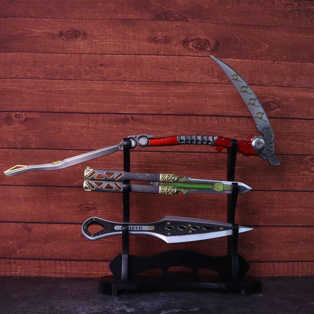 3-Layer Wooden Full-Size ACG Weapon Display Holder - Tophatter Daily Deals