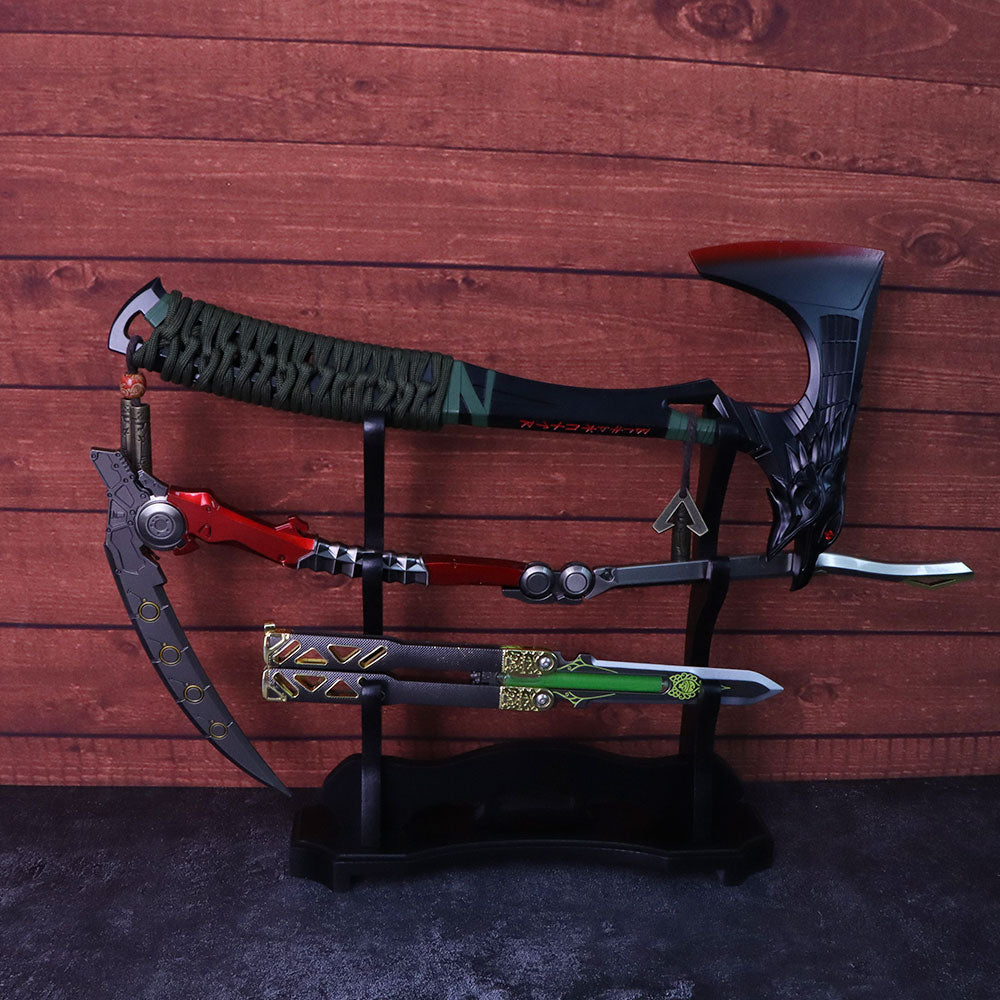 3-Layer Wooden Full-Size ACG Weapon Display Holder - Tophatter Daily Deals