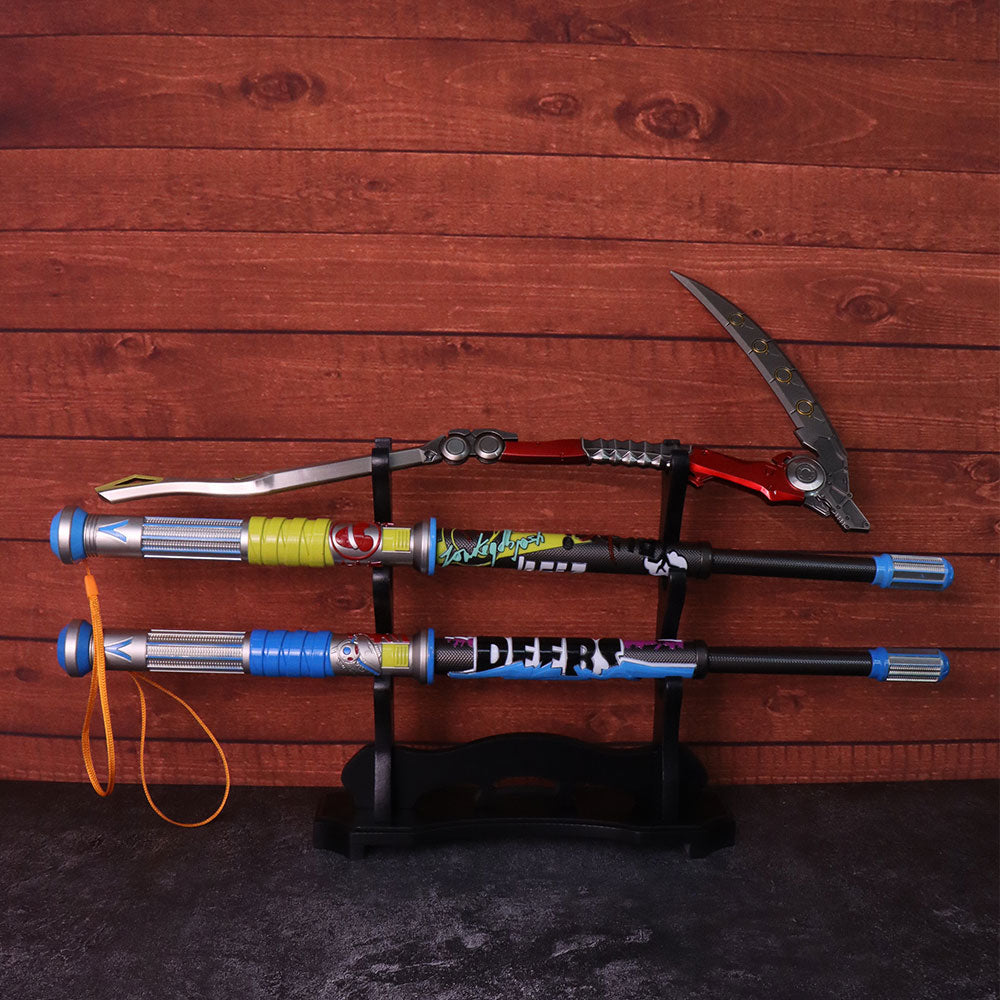 3-Layer Wooden Full-Size ACG Weapon Display Holder - Tophatter Daily Deals