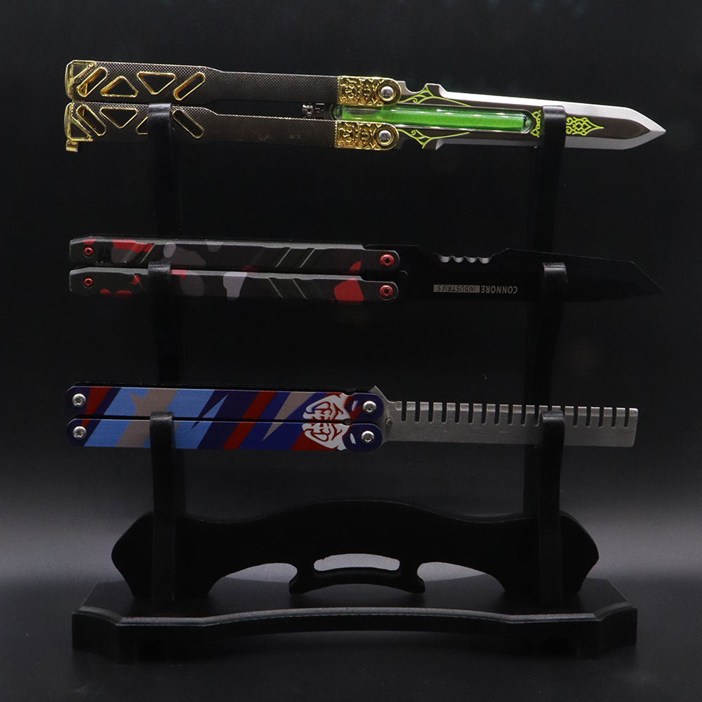 3-Layer Wooden Full-Size ACG Weapon Display Holder - Tophatter Daily Deals