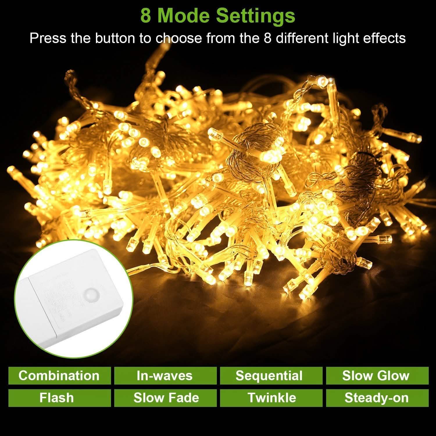3M 300 LEDs String Curtain Light with Remote String & Fairy Lights - Tophatter Daily Deals