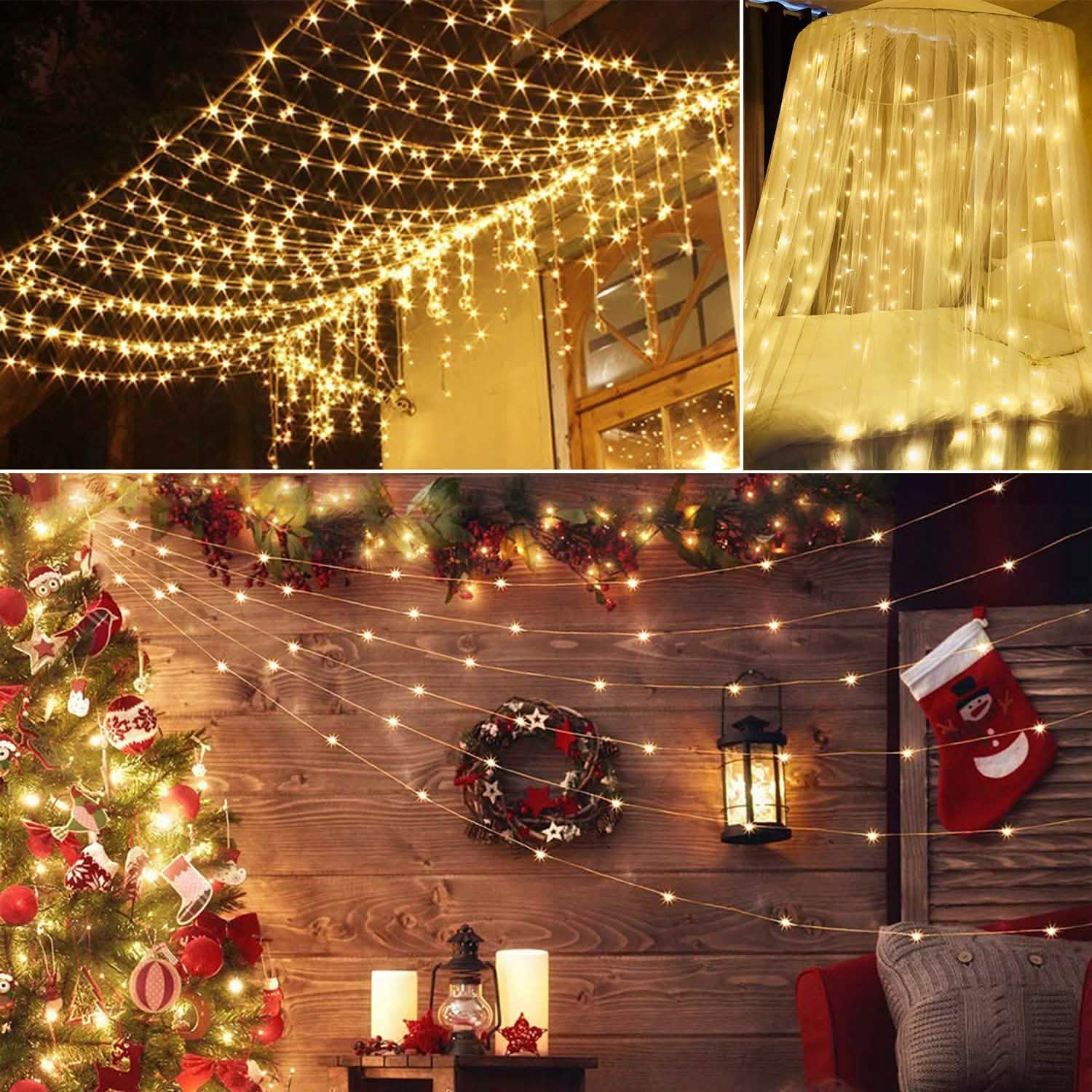 3M 300 LEDs String Curtain Light with Remote String & Fairy Lights - Tophatter Daily Deals