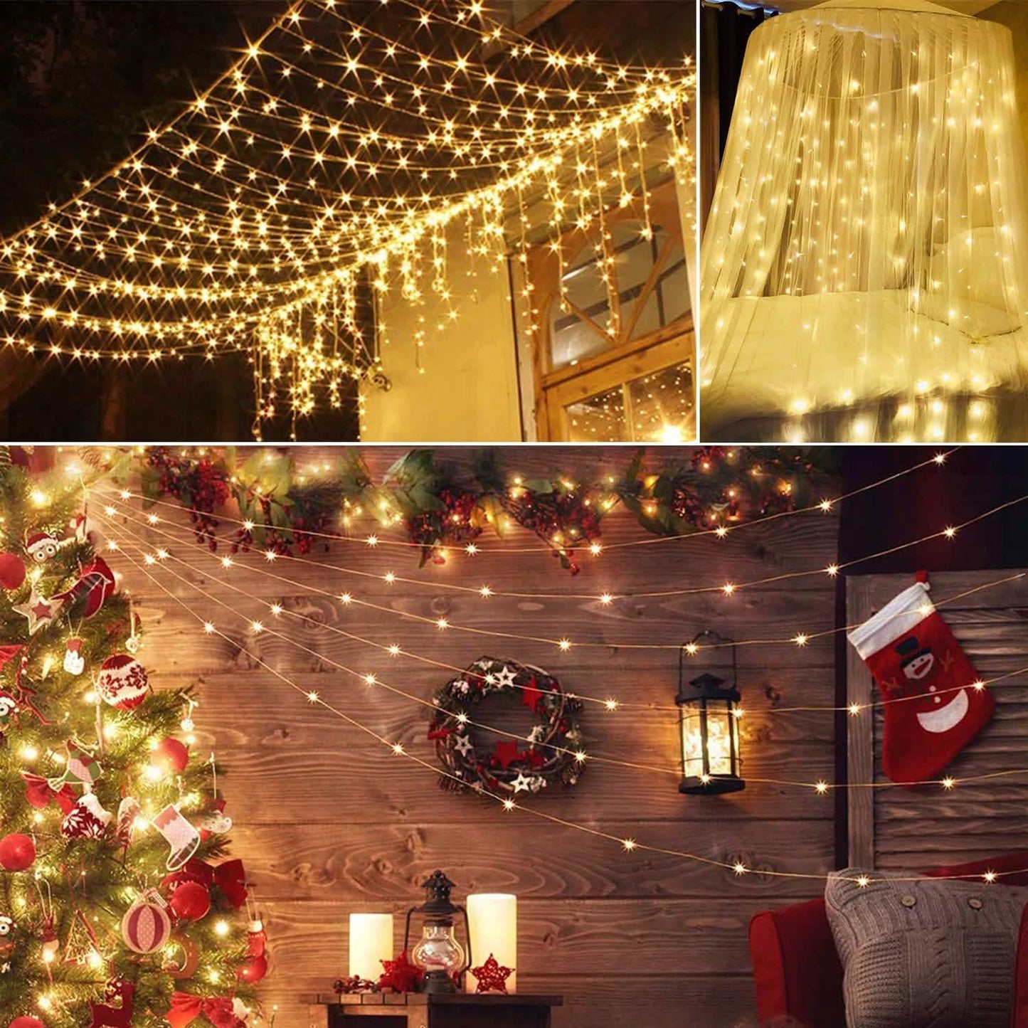 3M 300 LEDs String Curtain Light with Remote String & Fairy Lights - Tophatter Daily Deals
