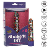Naughty Bits Shake It Off Powerful Mini Vibrator 4.25 Inch Waterproof Colorful Design > Vibrators > Standard Vibrators - Tophatter Daily Deals