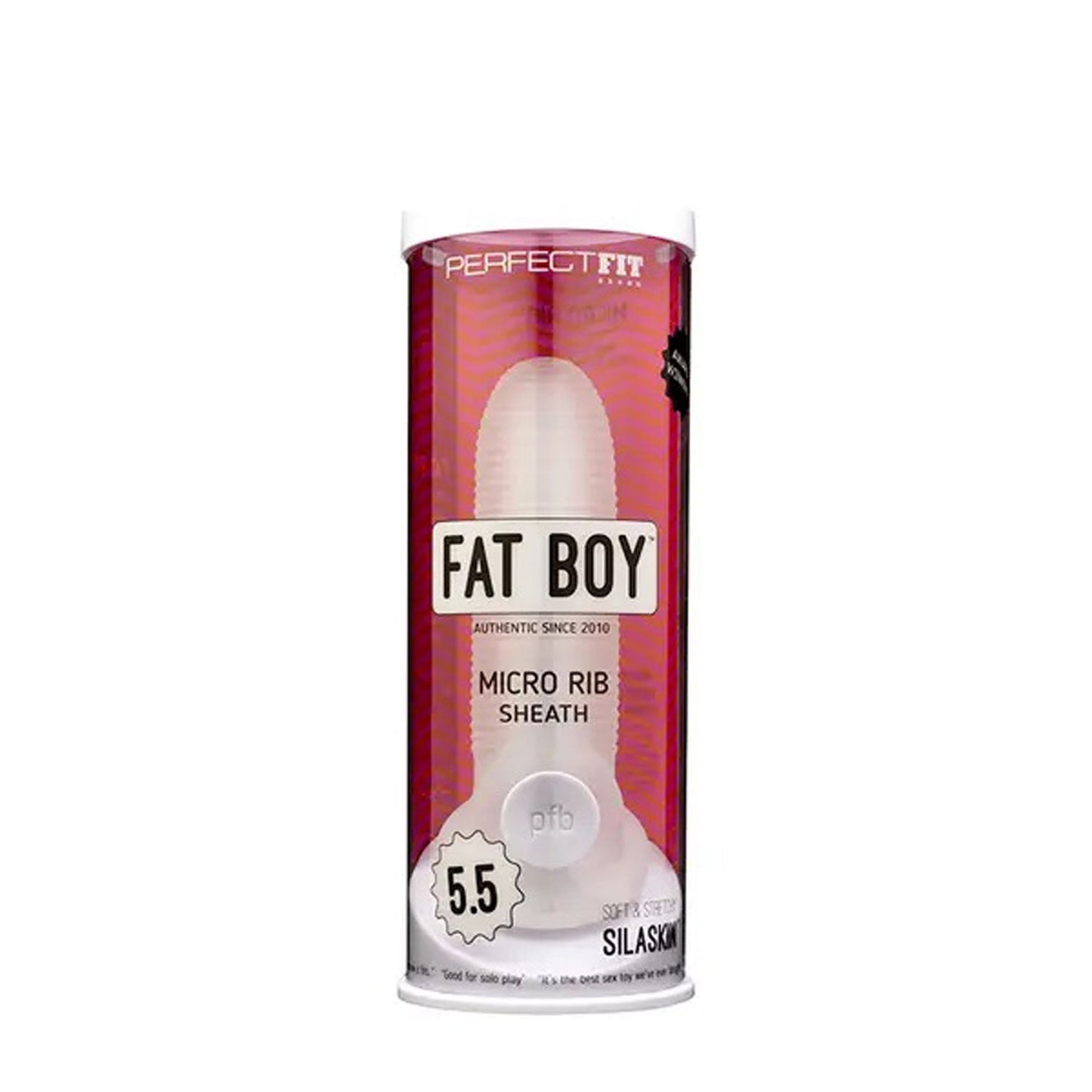 Fat Boy Micro Rib Penis Sheath 5.5 Inch – Adding 0.7 Inches of Girth > Sex Toys For Men > Penis Sleeves - Tophatter Daily Deals