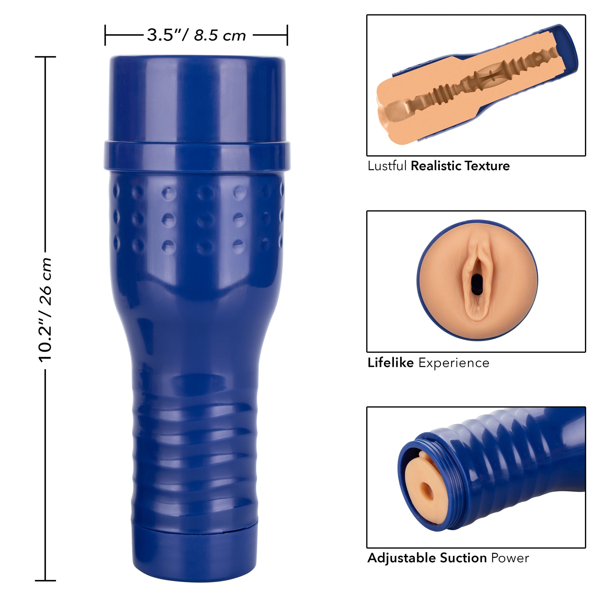 Private Tube Jolee Love Pussy Masturbator with Adjustable Suction and Storage Lid 10.25 Inch Real Skin Technology > Sex Toys For Men > Masturbators > Pornstar - Tophatter Daily Deals