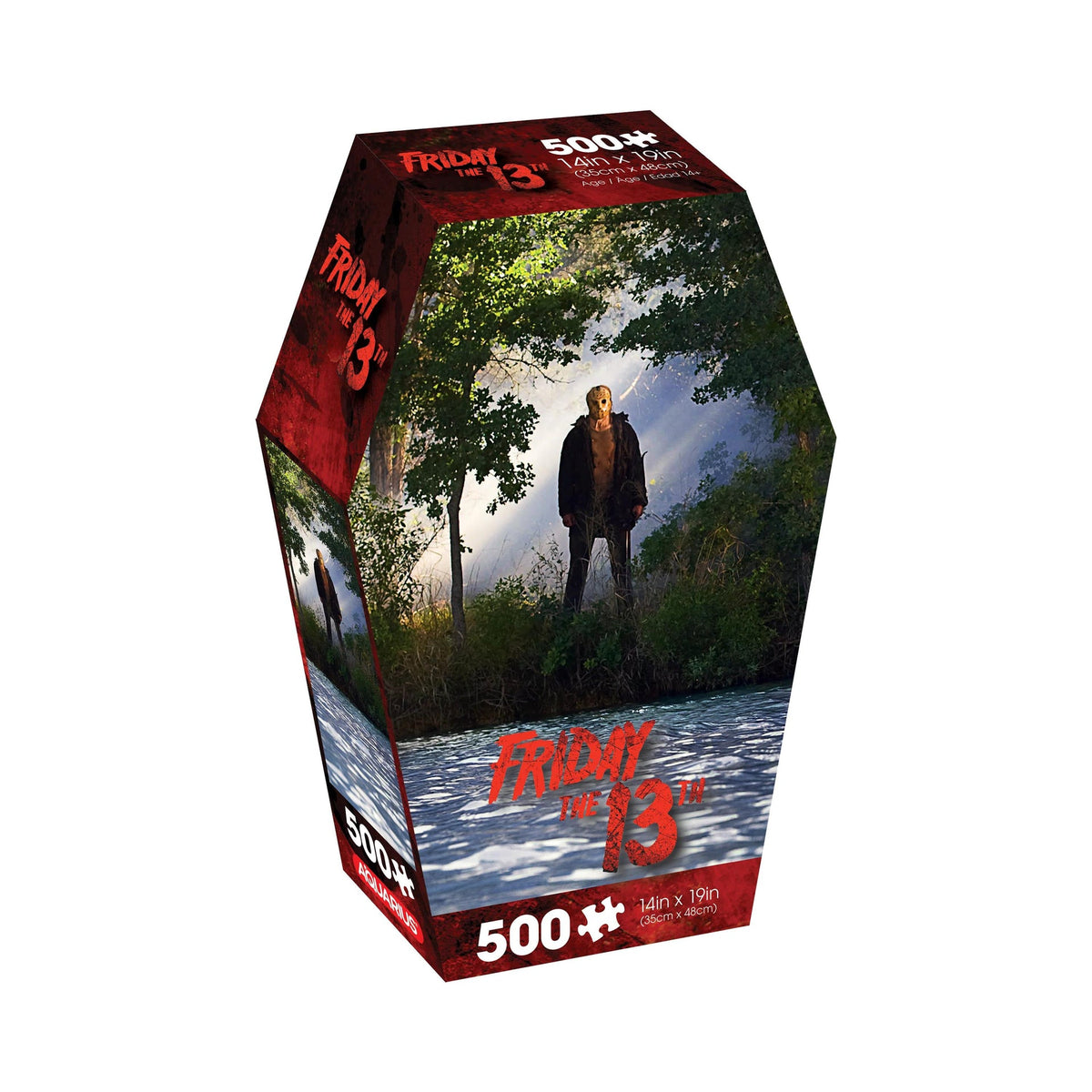 Friday the 13th - Coffin Box 500 Piece Jigsaw Puzzle Jigsaw Puzzle - Tophatter Daily Deals