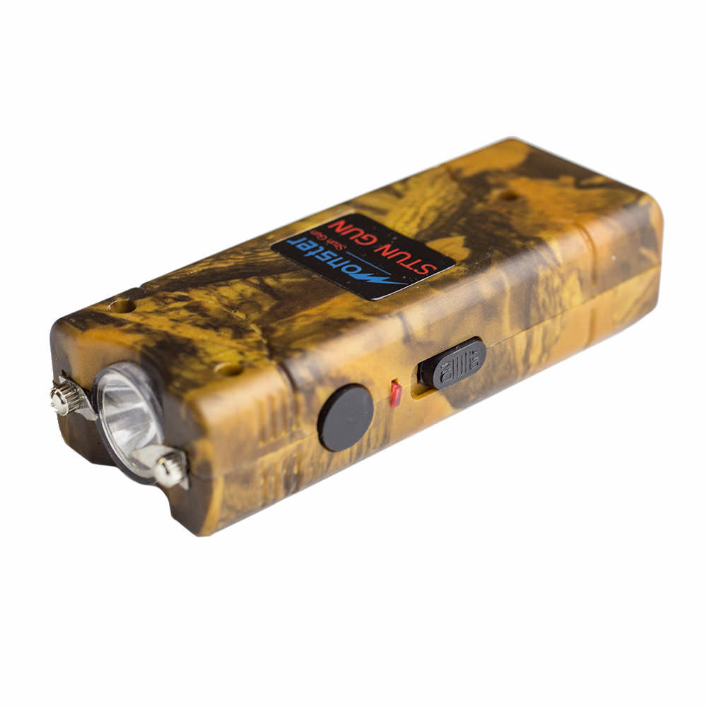8 Million Volts Rechargeable Ultra Mini Camo Stun Gun With LED Light Collectible Weapons - Tophatter Daily Deals