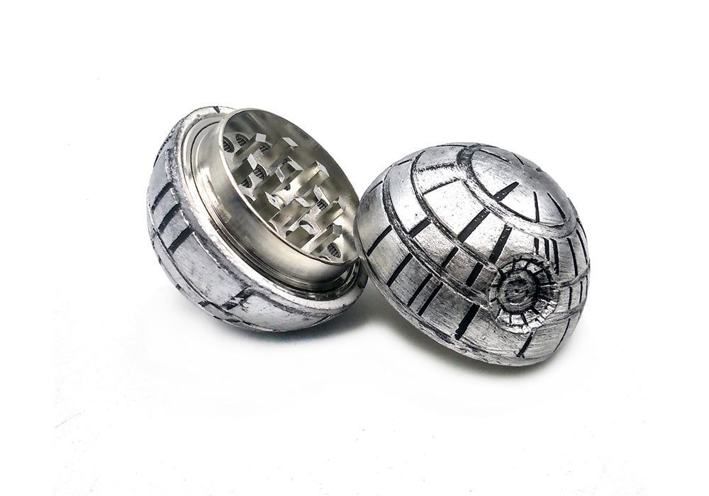 Star Wars Death Star Magnetic Spice Grinder Zinc Alloy Crusher - 3 pc 2" Smoking Accessories - Tophatter Daily Deals