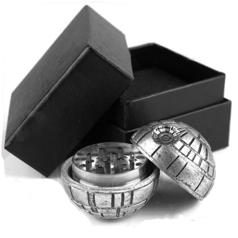 Star Wars Death Star Magnetic Spice Grinder Zinc Alloy Crusher - 3 pc 2" Smoking Accessories - Tophatter Daily Deals