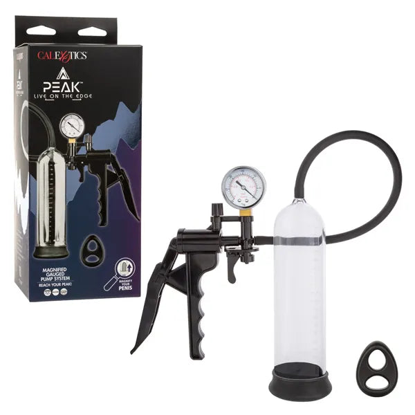 Peak Magnified Gauged Pump System – Silicone Cock and Ball Enhancer Pump > Pumps > Penis Pumps Performance - Tophatter Daily Deals