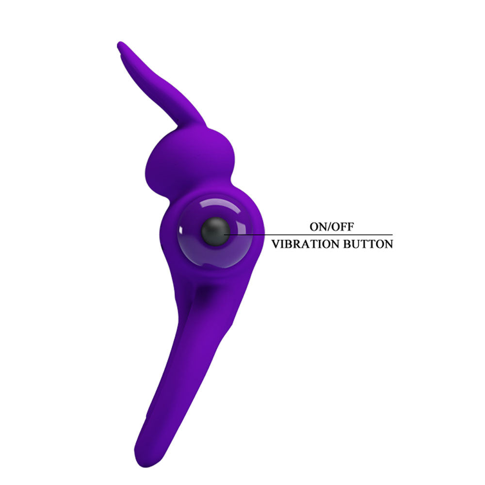 Vibrant Penis Ring III – Silicone Rabbit Cock Ring Vibrator > Vibrators > Ladies > Rabbit - Tophatter Daily Deals