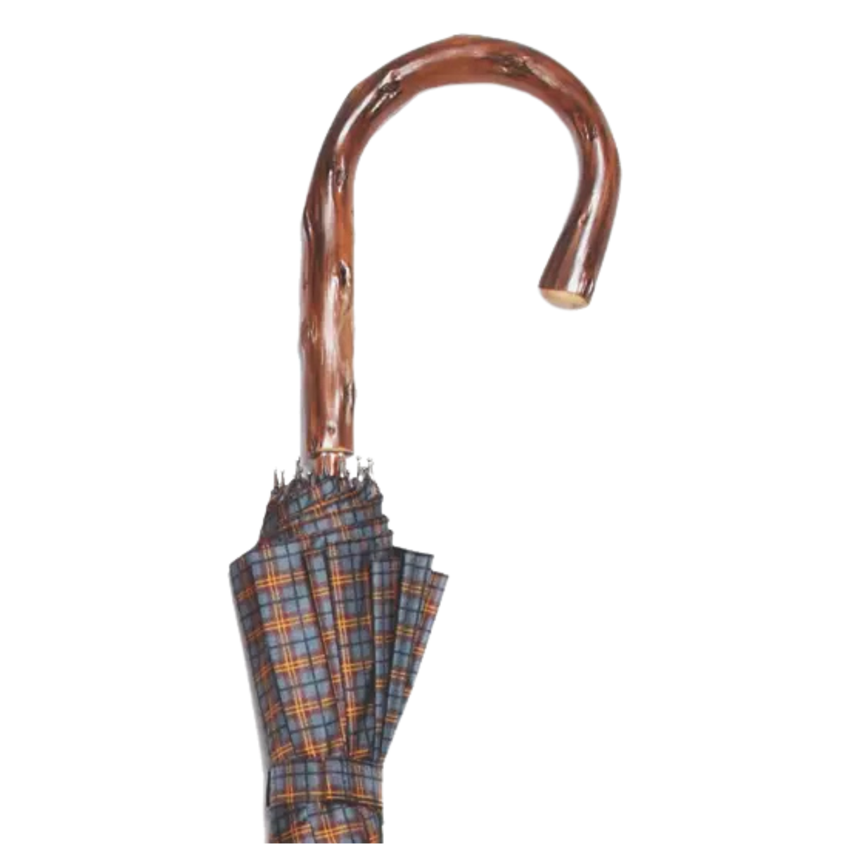 The Tartans Natural Congo Crook Umbrella - Tophatter Daily Deals