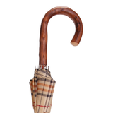 The Tartans Natural Congo Crook Umbrella - Tophatter Daily Deals