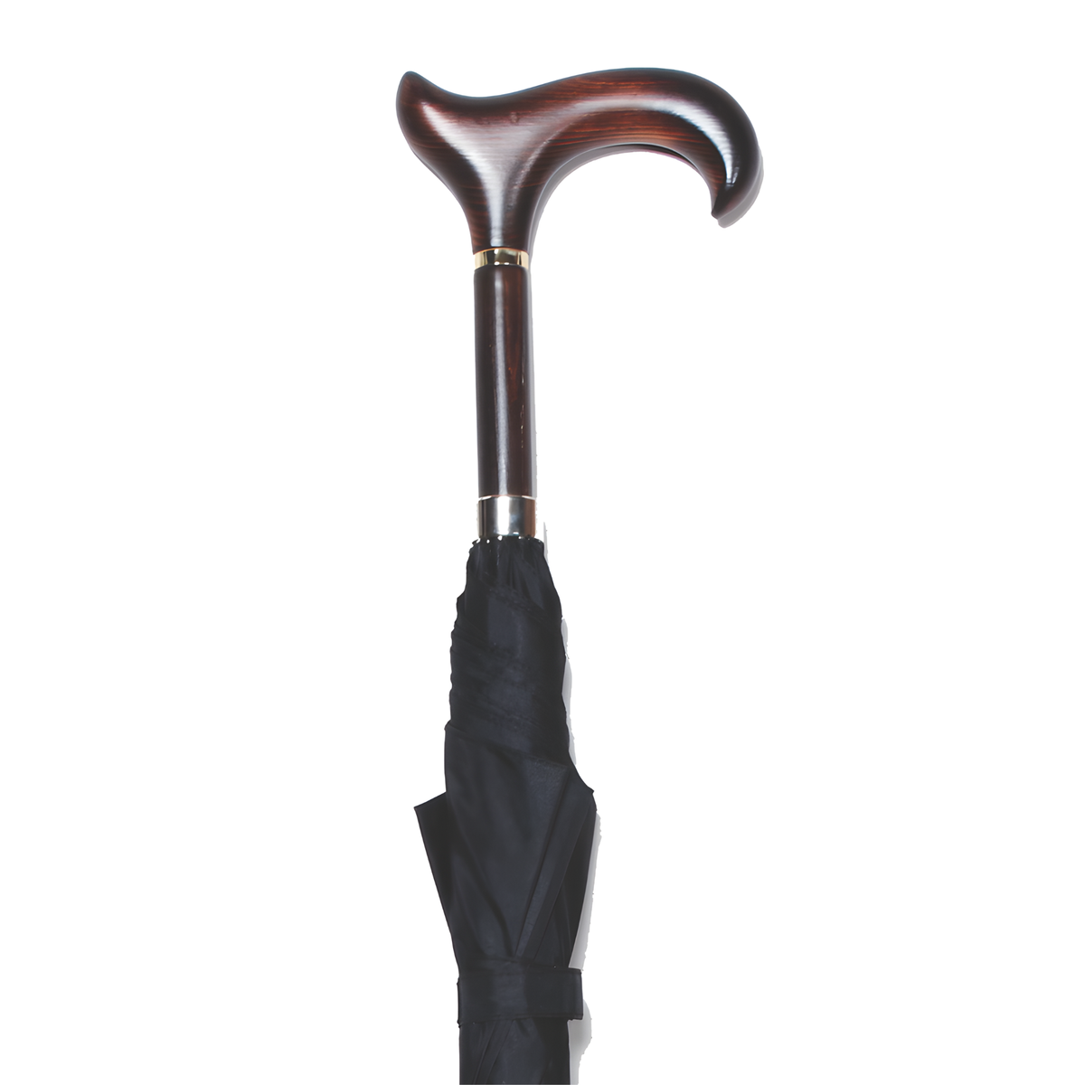 The Classics Walnut Derby Ergo Umbrella - Tophatter Daily Deals