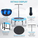 Mini Trampoline With Handle - 40'' Mini Trampoline, Rebounder Jumper w/ Handle Fitness - Tophatter Daily Deals