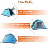 4-5 Person Camping Tent Outdoor Foldable Waterproof Tent Outdoor Recreation - Tophatter Daily Deals