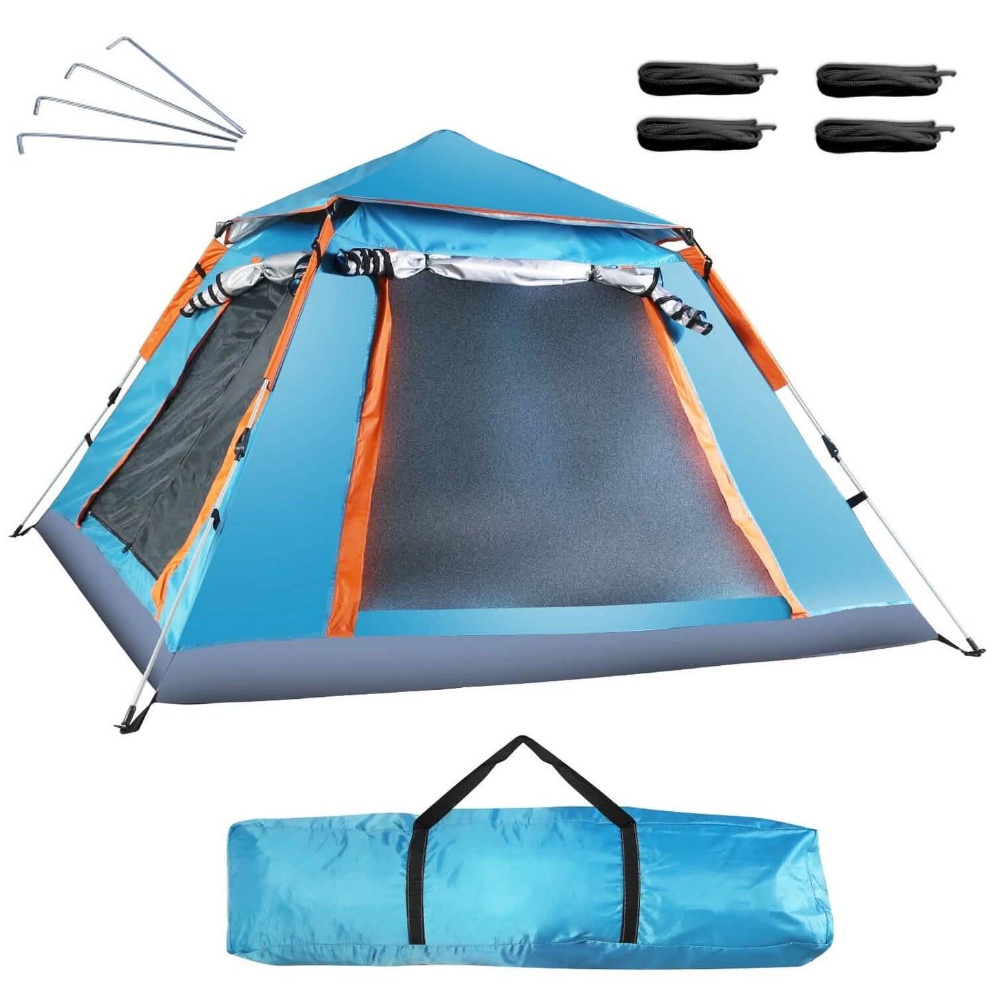 4-5 Person Camping Tent Outdoor Foldable Waterproof Tent Outdoor Recreation - Tophatter Daily Deals
