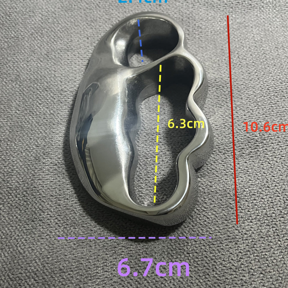 4-Finger Anti-explosion Stainless Steel Self-defense Knuckle Duster EDC - Tophatter Daily Deals
