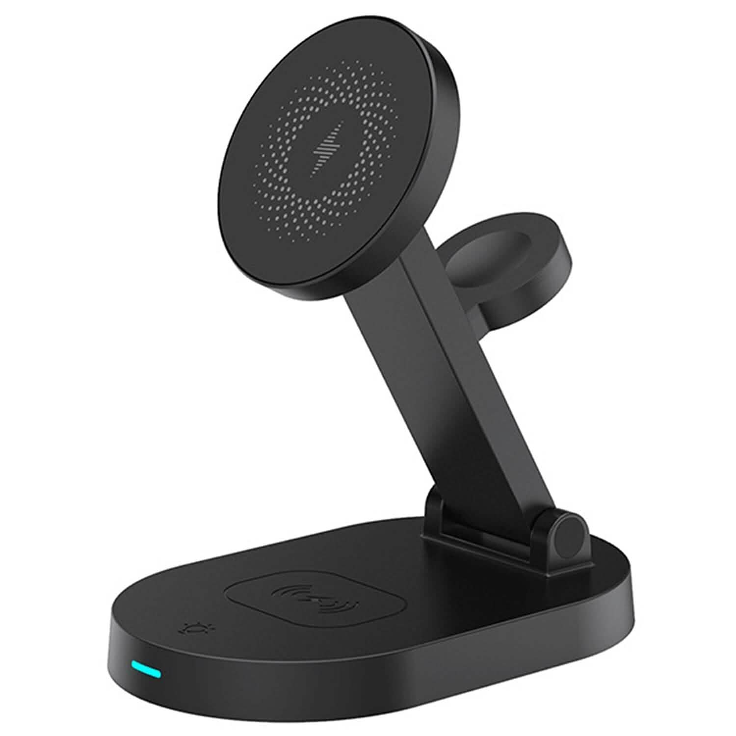 4-in-1 15W Foldable Magnetic Wireless Charging Station Mobile Accessories - Tophatter Daily Deals