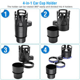 4-in-1 Car Cup Holder Automotive - Tophatter Daily Deals