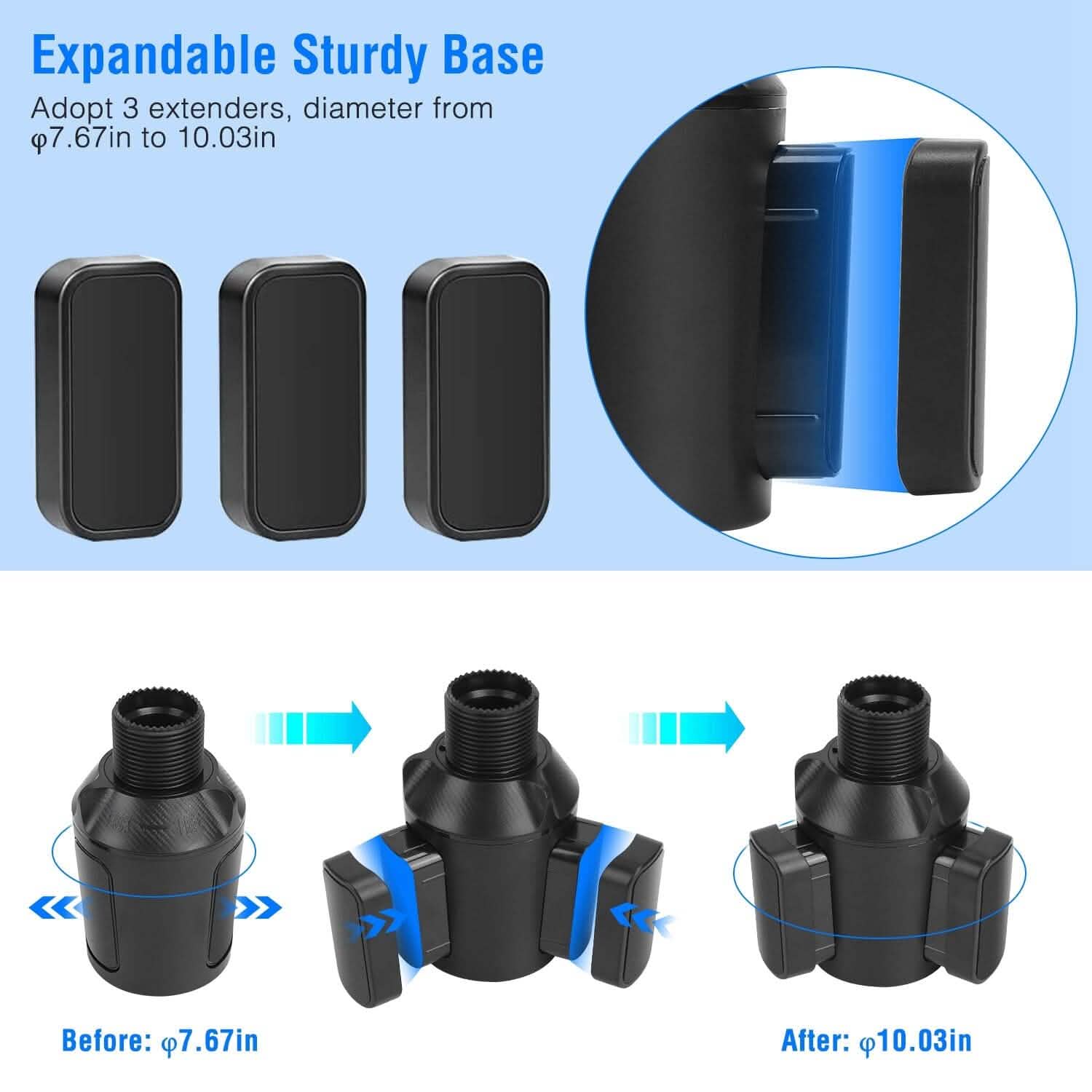 4-in-1 Car Cup Holder Tray Food Table Automotive - Tophatter Daily Deals