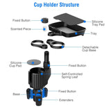 4-in-1 Car Cup Holder Tray Food Table Automotive - Tophatter Daily Deals
