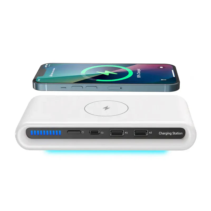 4-in-1 Charger 15W Portable Wireless Charger Charging Station - Tophatter Daily Deals