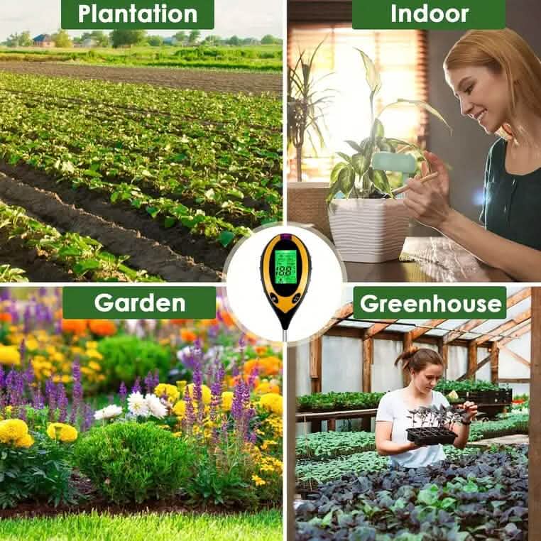 4-in-1 Digital Soil Moisture Meter Garden & Patio - Tophatter Daily Deals