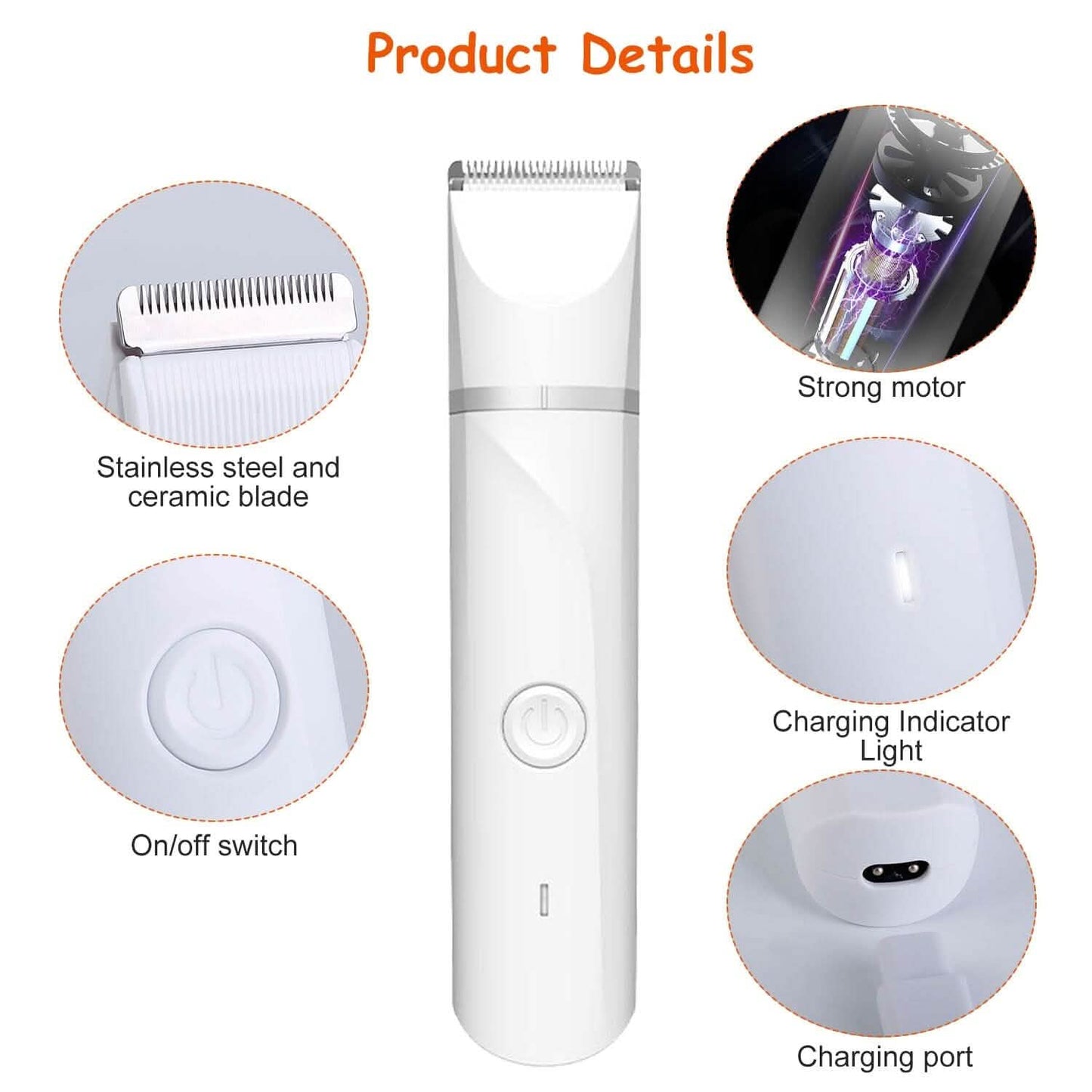 4-in-1 Electric Pet Dog Cat Grooming Kit Cordless Rechargeable Pet Supplies - Tophatter Daily Deals