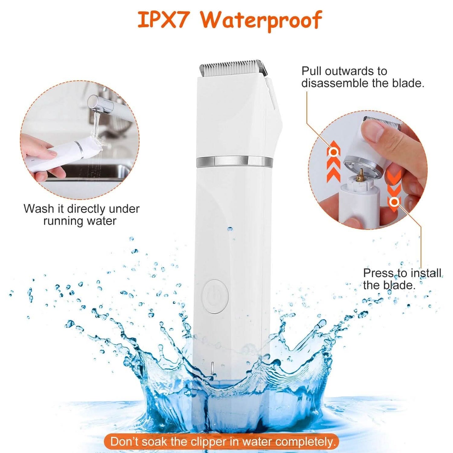 4-in-1 Electric Pet Dog Cat Grooming Kit Cordless Rechargeable Pet Supplies - Tophatter Daily Deals
